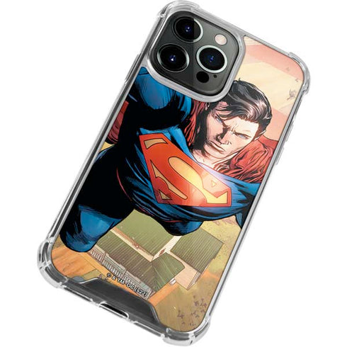 DC Comics Superman Flying Pose Action Comics #957 Art by Patch Zircher iPhone 13 Pro Max Clear Case